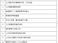 大公镇古贲幼儿园第十五周工作安排 2022——2023学年度第一 学期